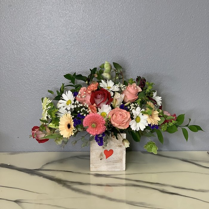Rustic Cube for Valentines