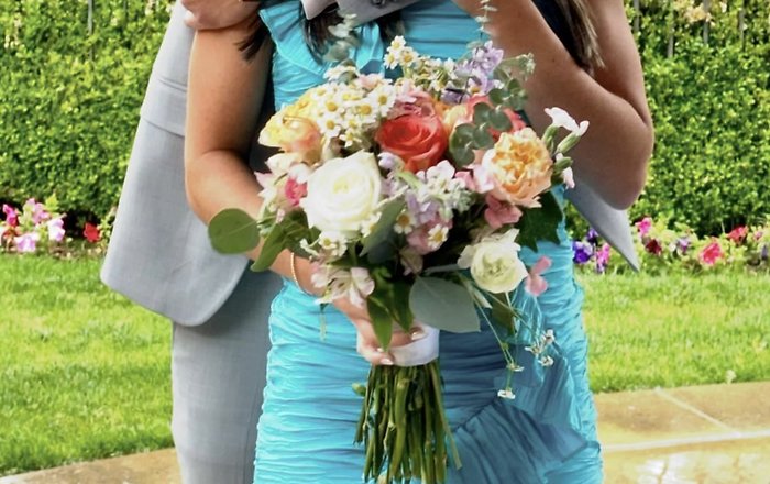 Homecoming hand tied