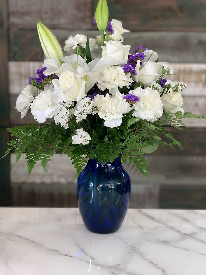 Cobalt and white